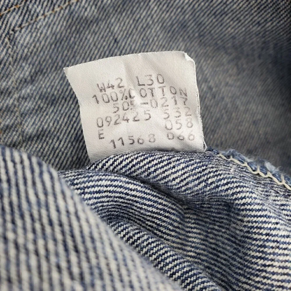 Levi's 505 Vintage Made USA Jeans Tapered Denim Men's 